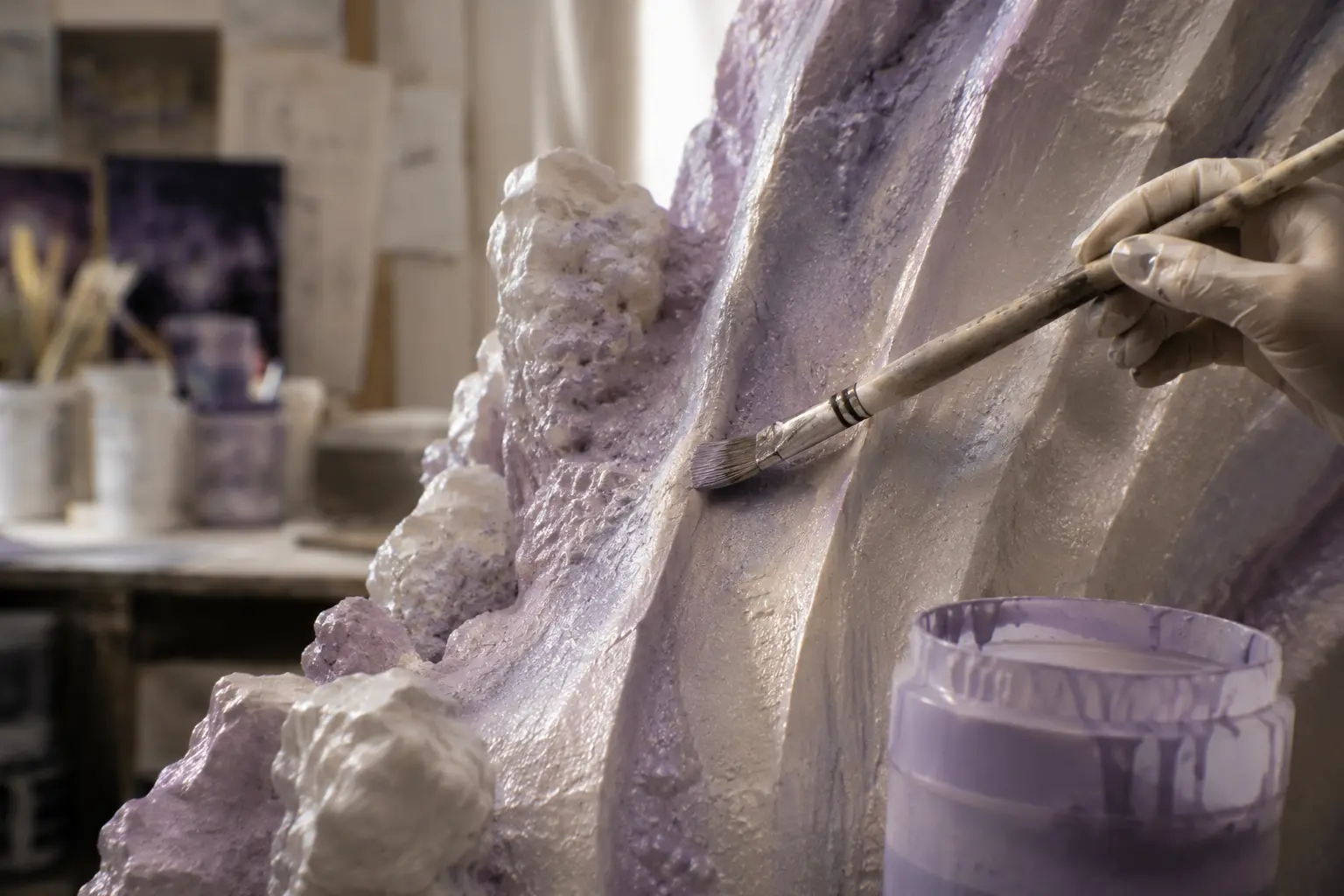 Mise en peinture du décor